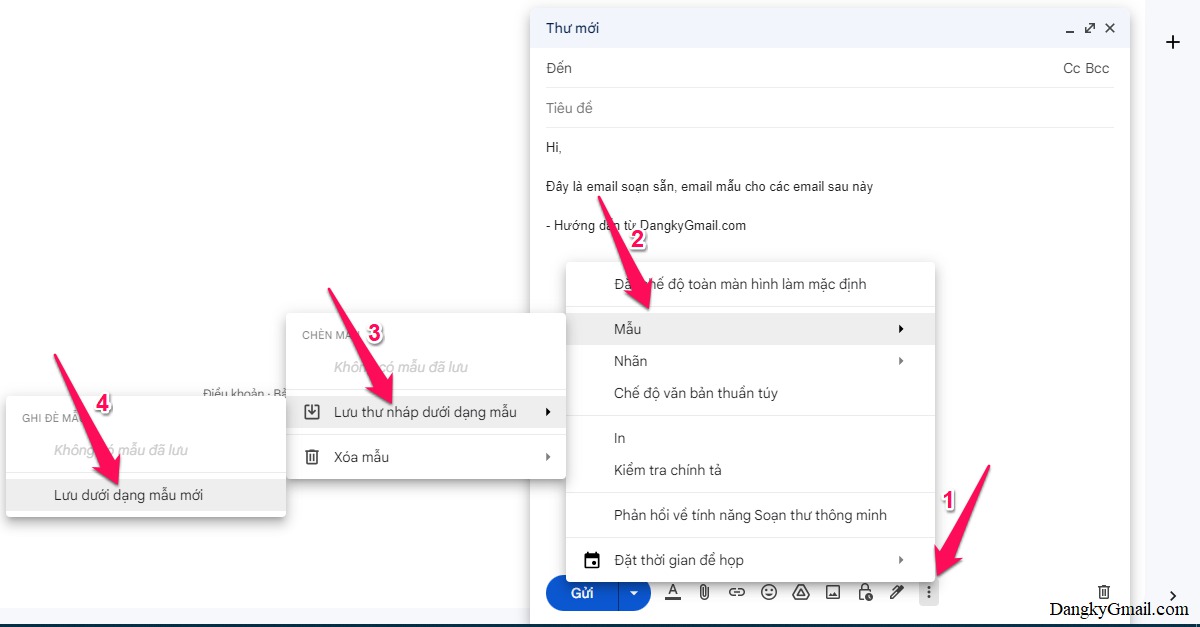 Cách tạo Email mẫu, email soạn sẵn trong Gmail