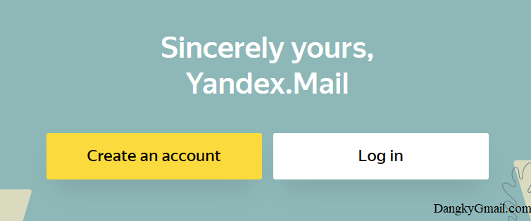 Đăng ký Yandex Mail